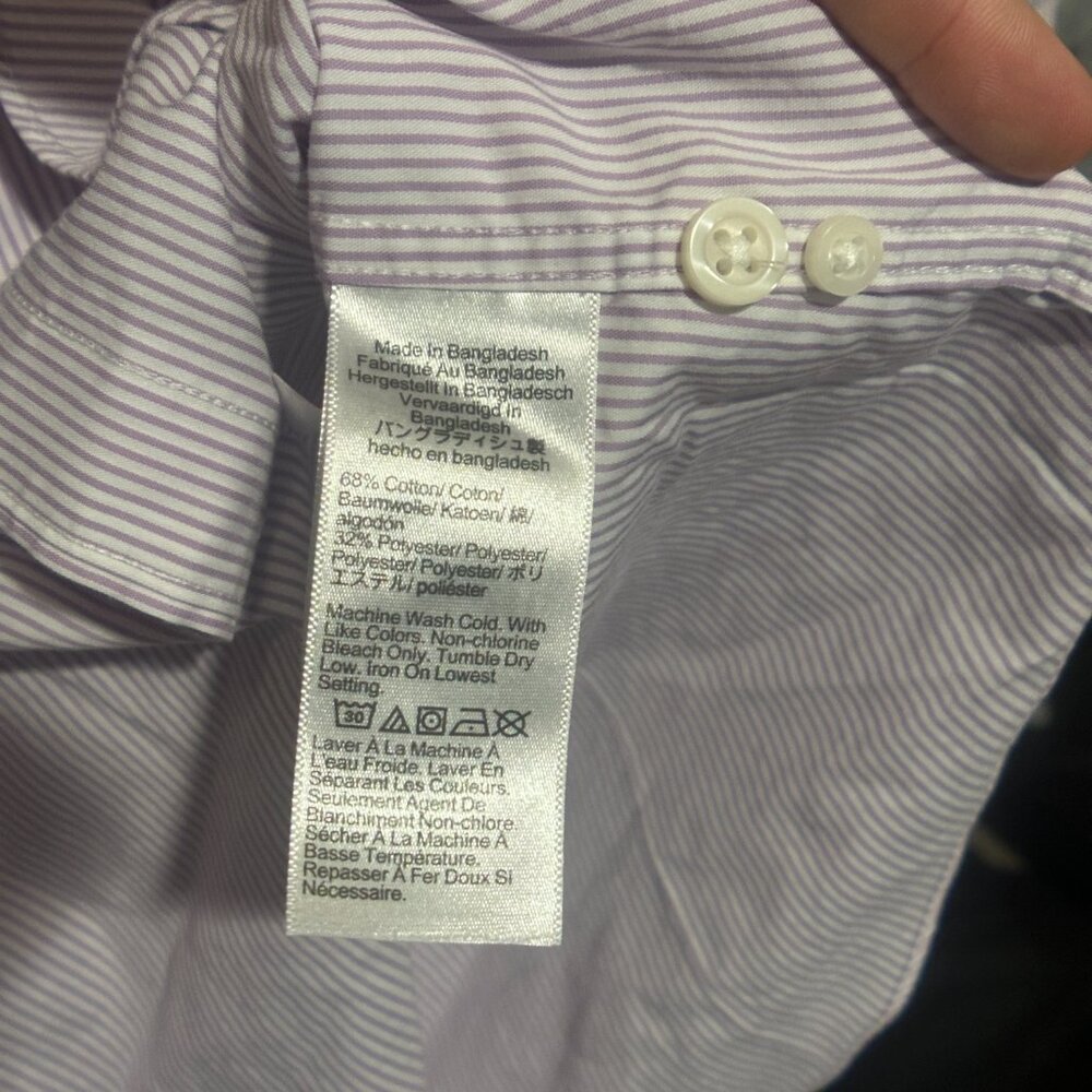 EUC J. Crew Men's Button Down Long Sleeve Shirt Striped Size Medium - Picture 12 of 15